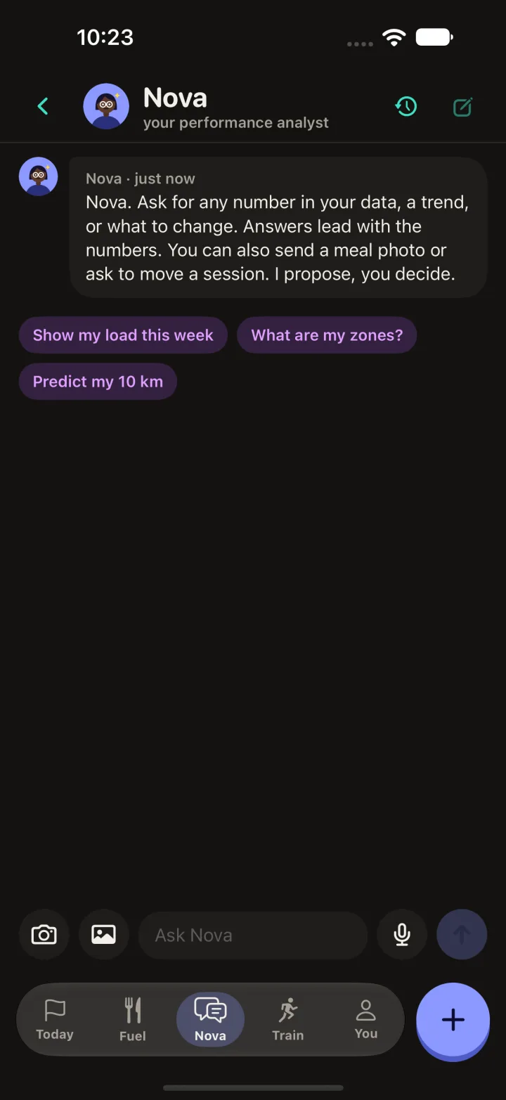 Chatting with Nova, Stwong's performance analyst coach